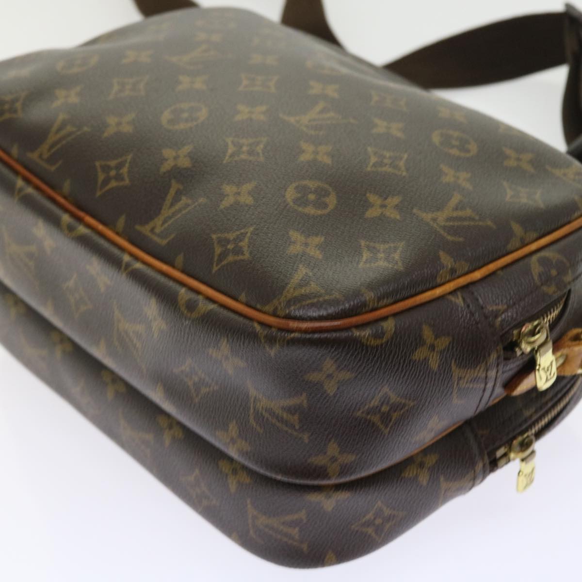 LOUIS VUITTON Monogram Reporter PM Shoulder Bag M45254 LV 55541