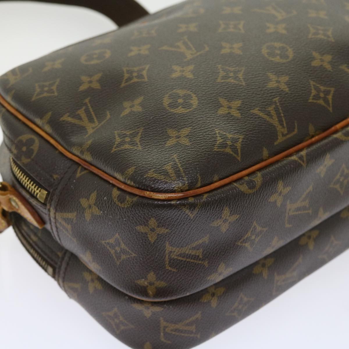 LOUIS VUITTON Monogram Reporter PM Shoulder Bag M45254 LV 55541