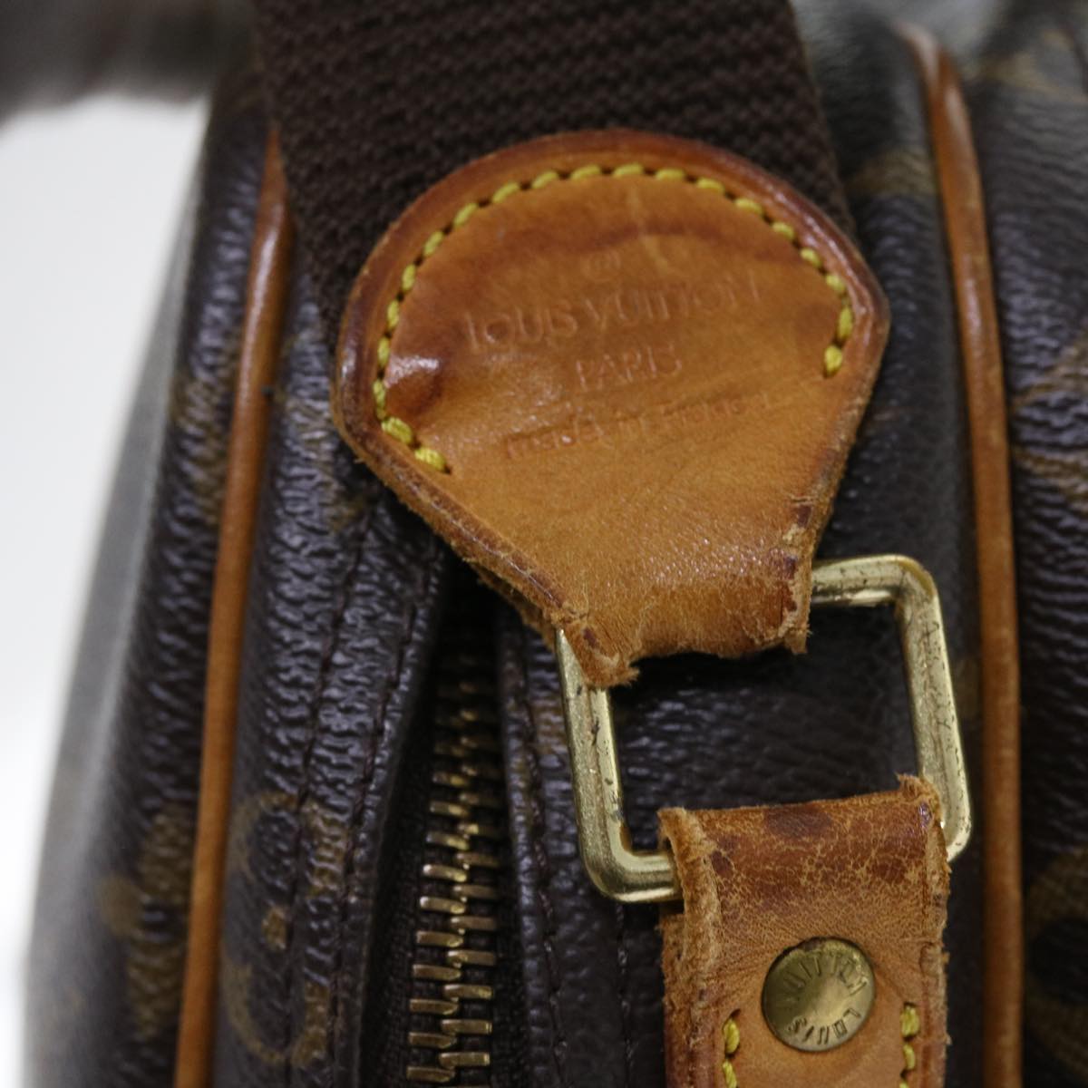 LOUIS VUITTON Monogram Reporter PM Shoulder Bag M45254 LV 55541