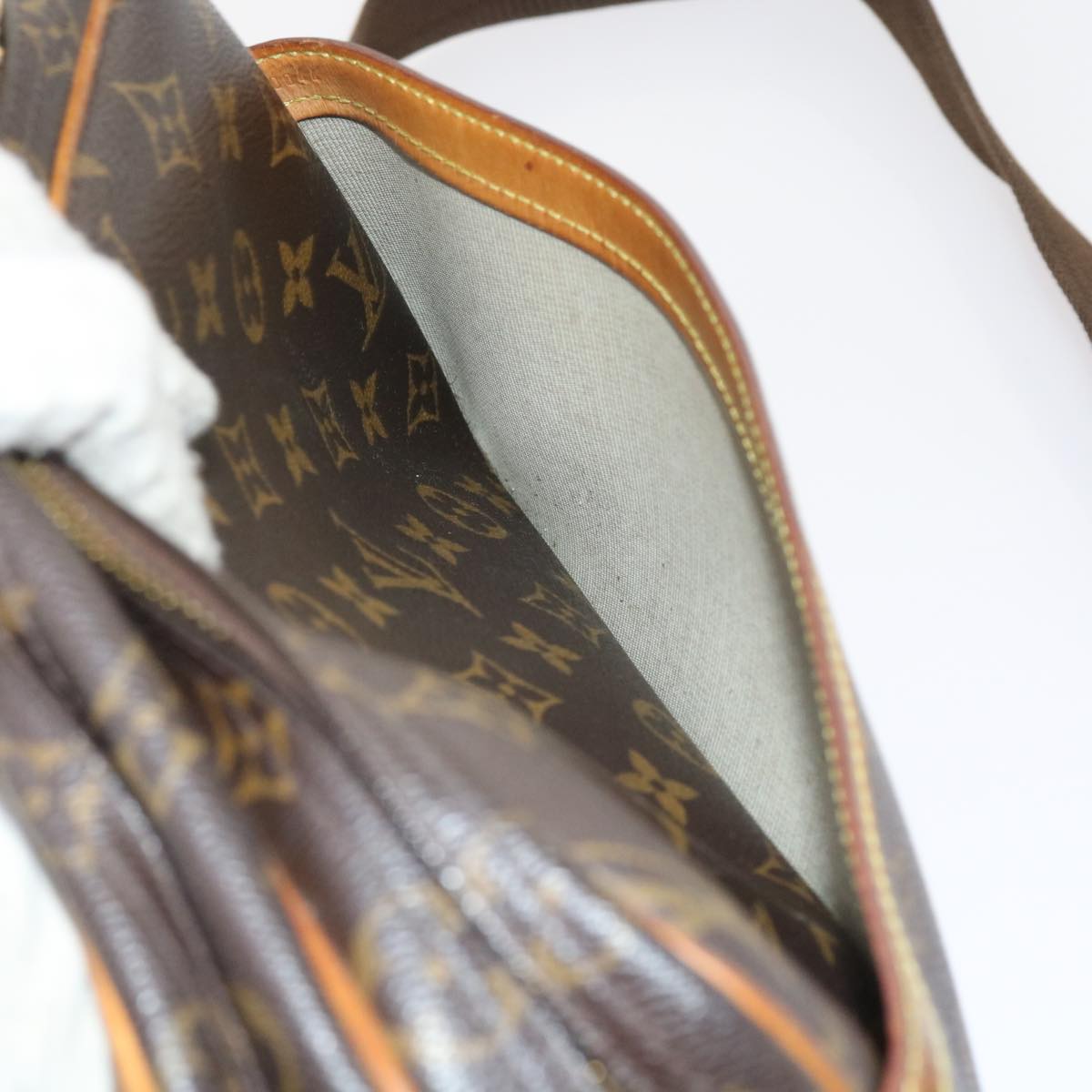 LOUIS VUITTON Monogram Reporter PM Shoulder Bag M45254 LV 55541