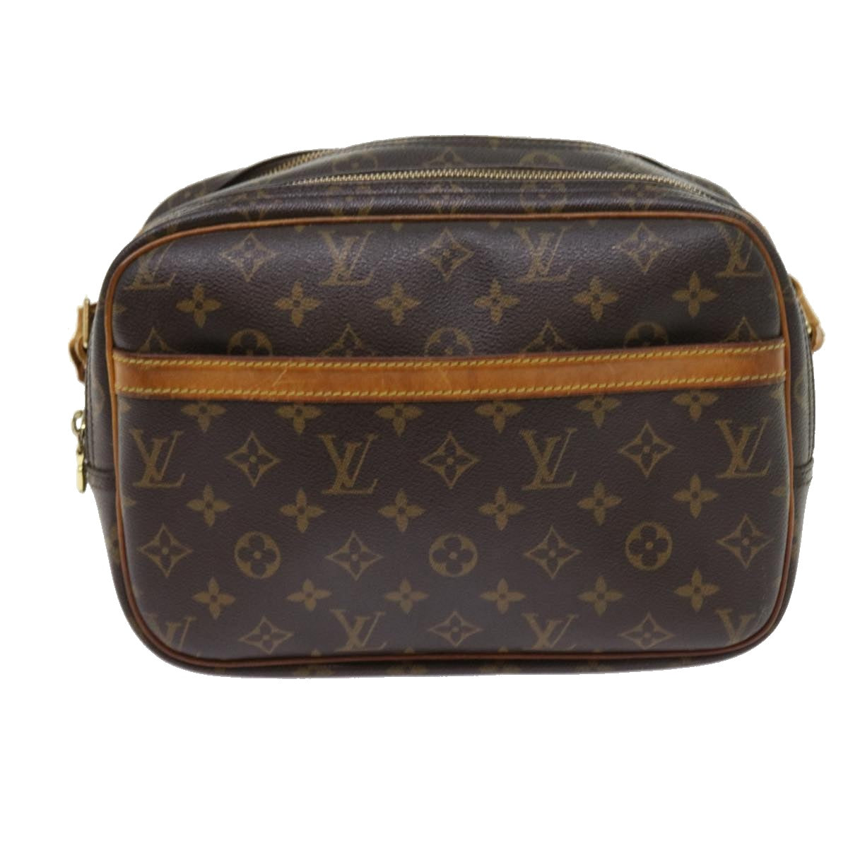 LOUIS VUITTON Monogram Reporter PM Shoulder Bag M45254 LV 55541