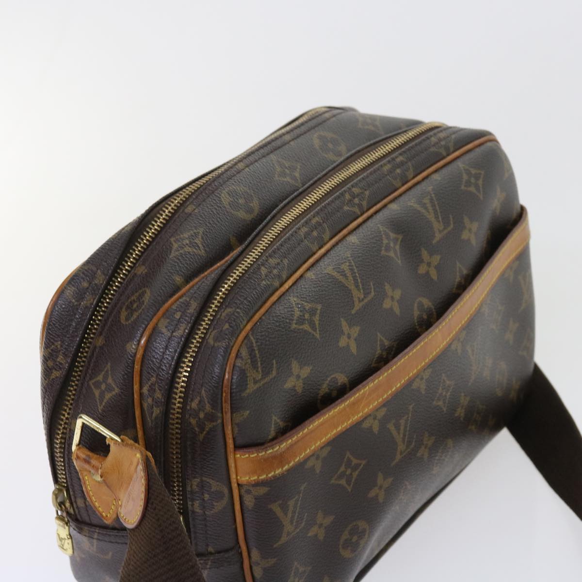 LOUIS VUITTON Monogram Reporter PM Shoulder Bag M45254 LV 55541