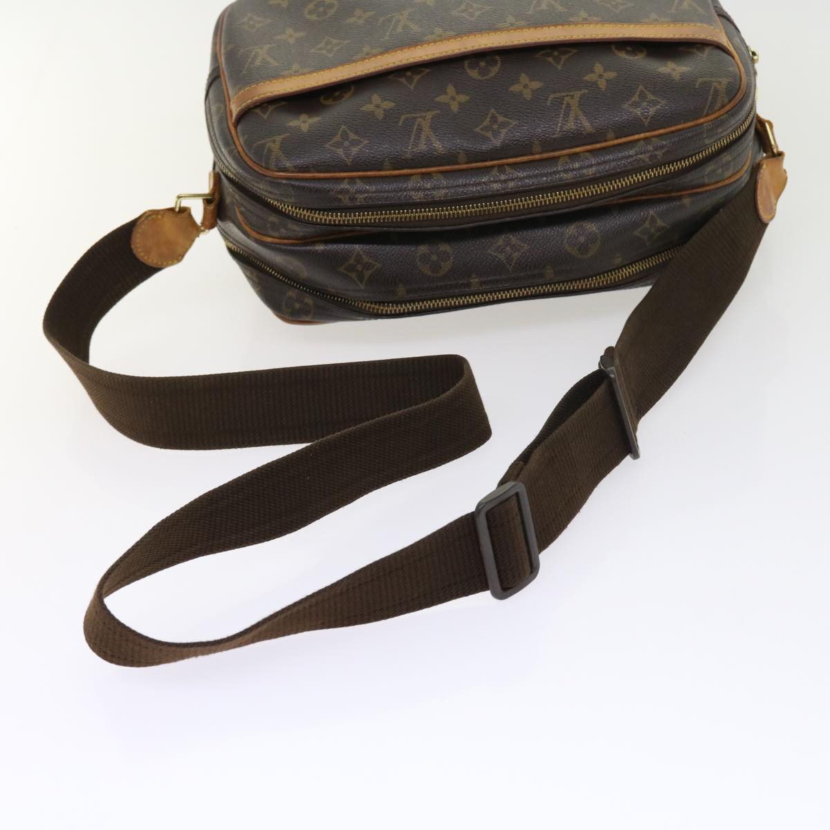 LOUIS VUITTON Monogram Reporter PM Shoulder Bag M45254 LV 55541