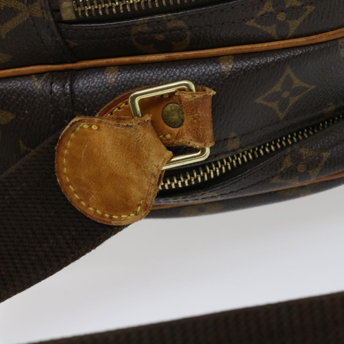 LOUIS VUITTON Monogram Reporter PM Shoulder Bag M45254 LV 55541