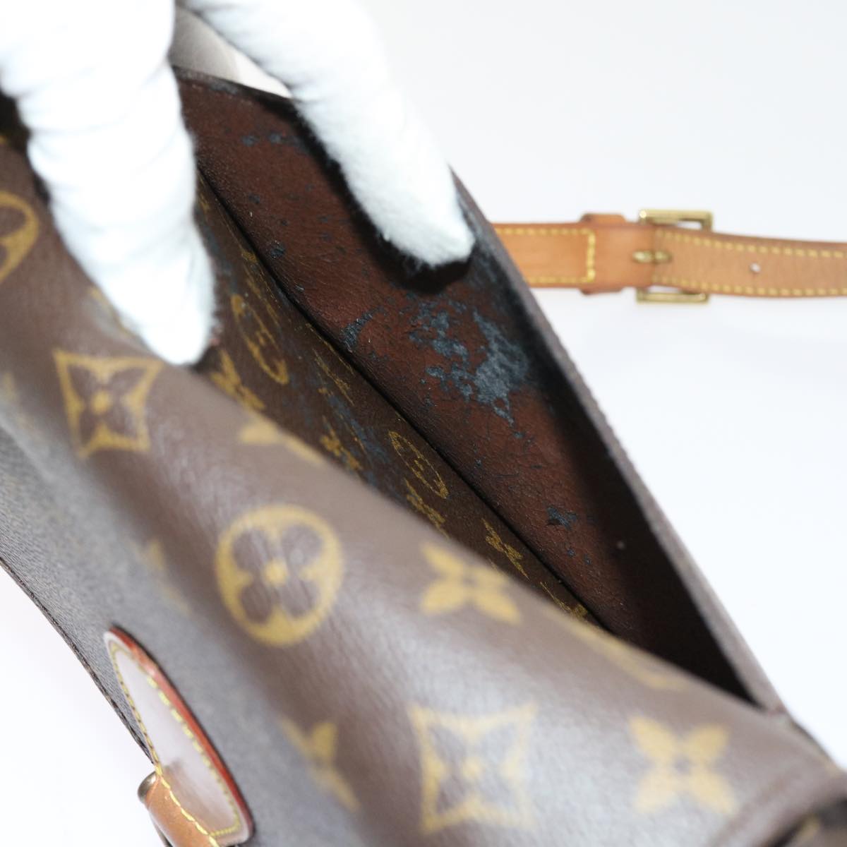 LOUIS VUITTON Monogram Saint Cloud GM Shoulder Bag M51242 LV 55542