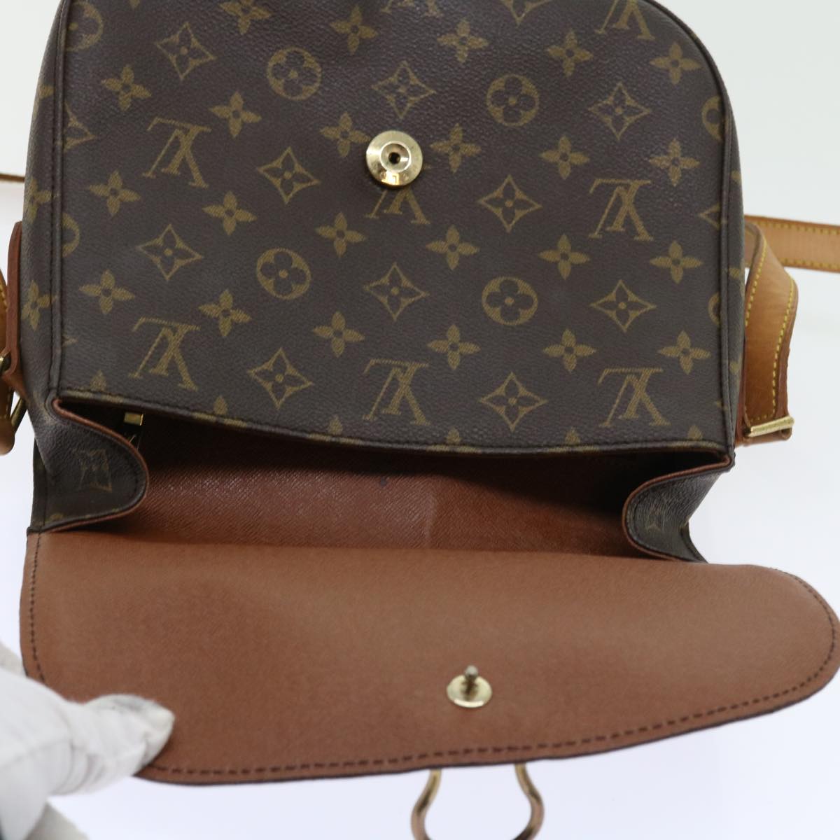 LOUIS VUITTON Monogram Saint Cloud GM Shoulder Bag M51242 LV 55542