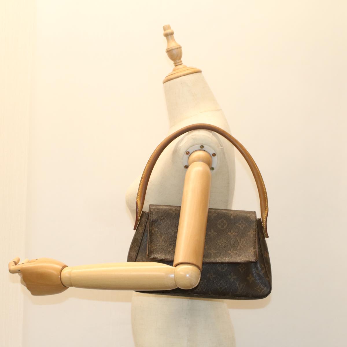 LOUIS VUITTON Monogram Mini Looping Shoulder Bag M51147 LV 55544