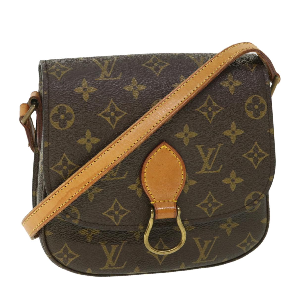 LOUIS VUITTON Monogram Saint Cloud MM Shoulder Bag Vintage M51243 LV 55545
