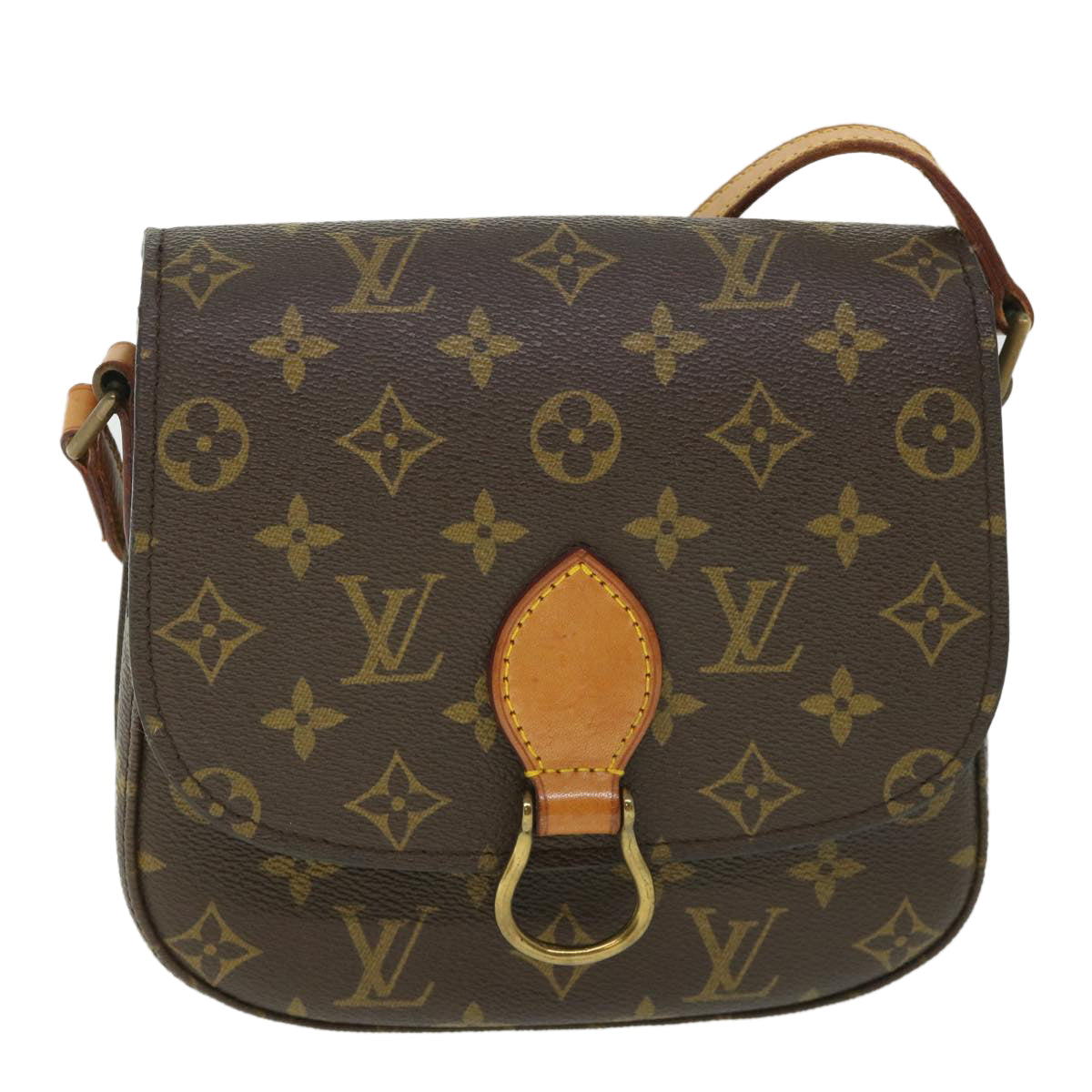 LOUIS VUITTON Monogram Saint Cloud MM Shoulder Bag Vintage M51243 LV 55545