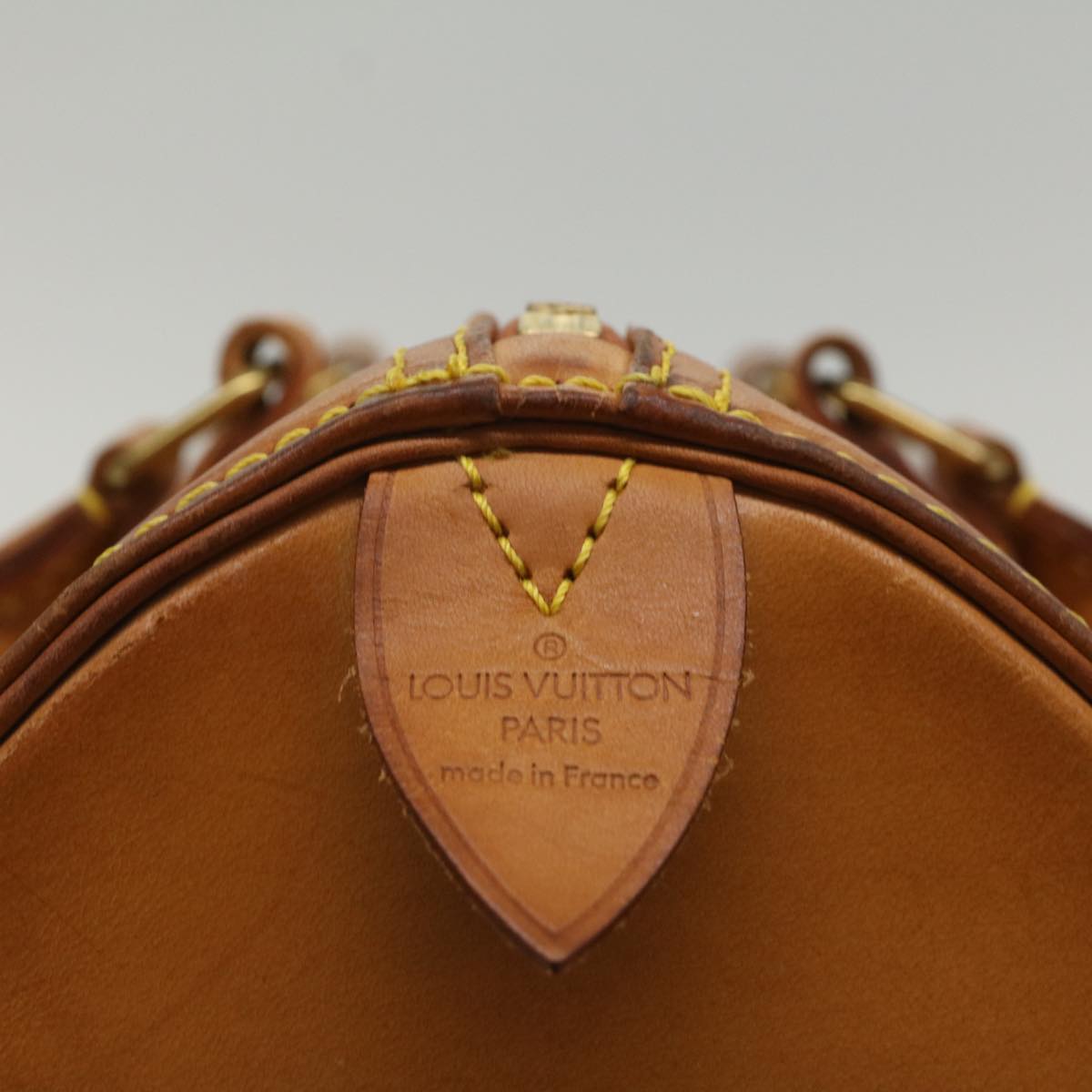 LOUIS VUITTON Nomad Leather Speedy 30 Hand Bag Beige M85392 LV 55551