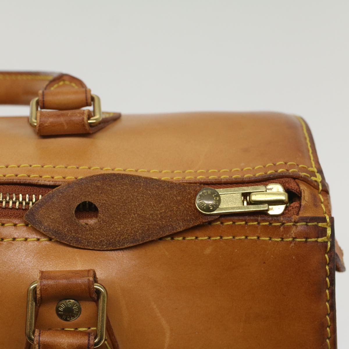 LOUIS VUITTON Nomad Leather Speedy 30 Hand Bag Beige M85392 LV 55551