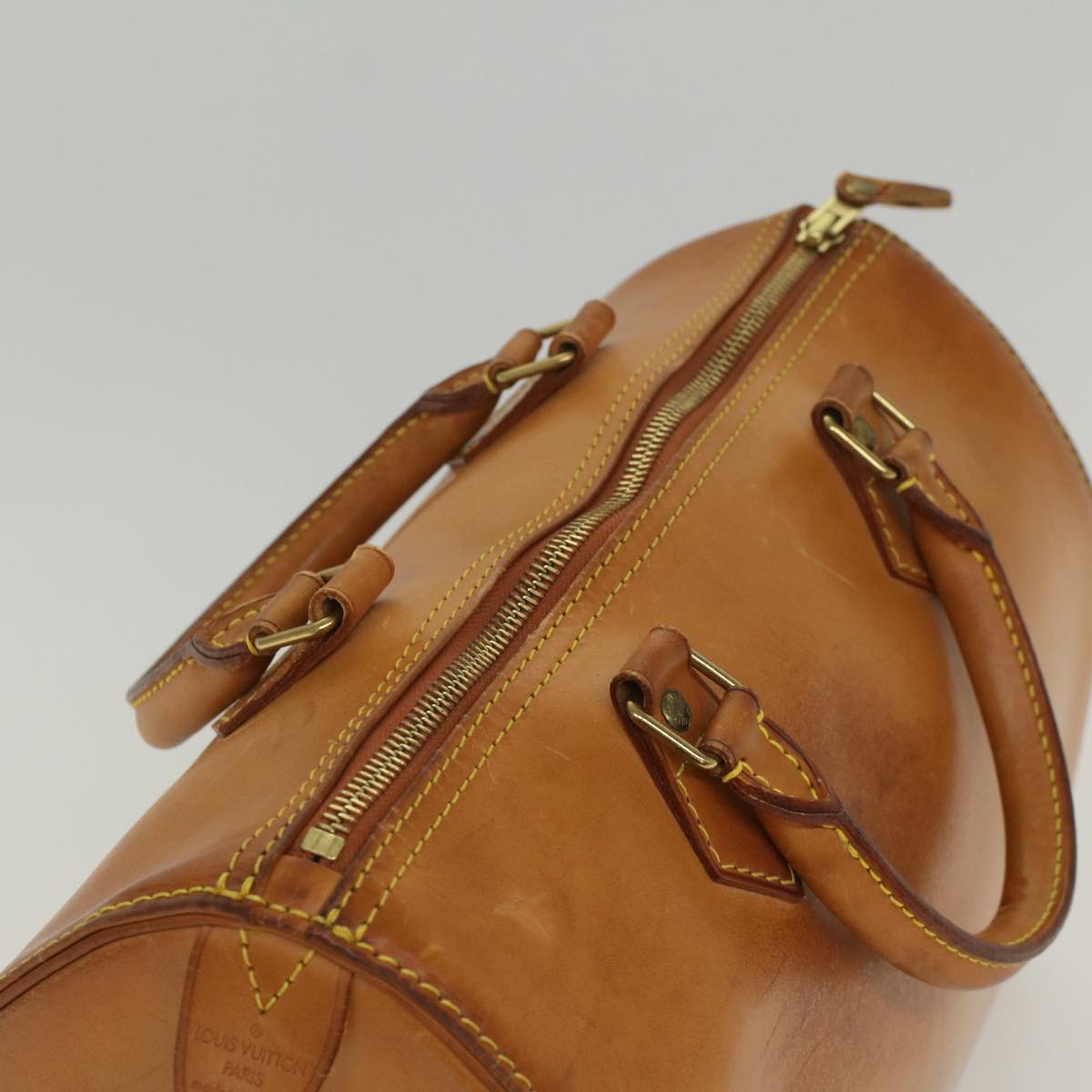 LOUIS VUITTON Nomad Leather Speedy 30 Hand Bag Beige M85392 LV 55551