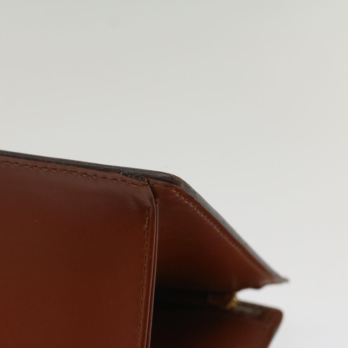 LOUIS VUITTON Epi Sac Triangle Hand Bag Brown M52093 LV 55553