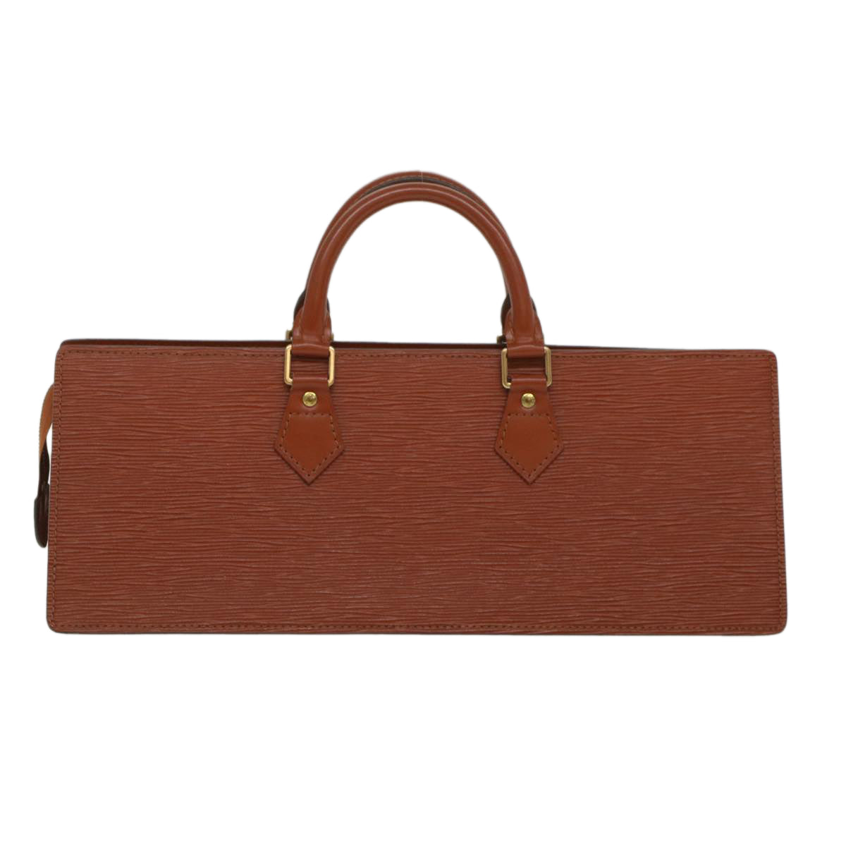 LOUIS VUITTON Epi Sac Triangle Hand Bag Brown M52093 LV 55553