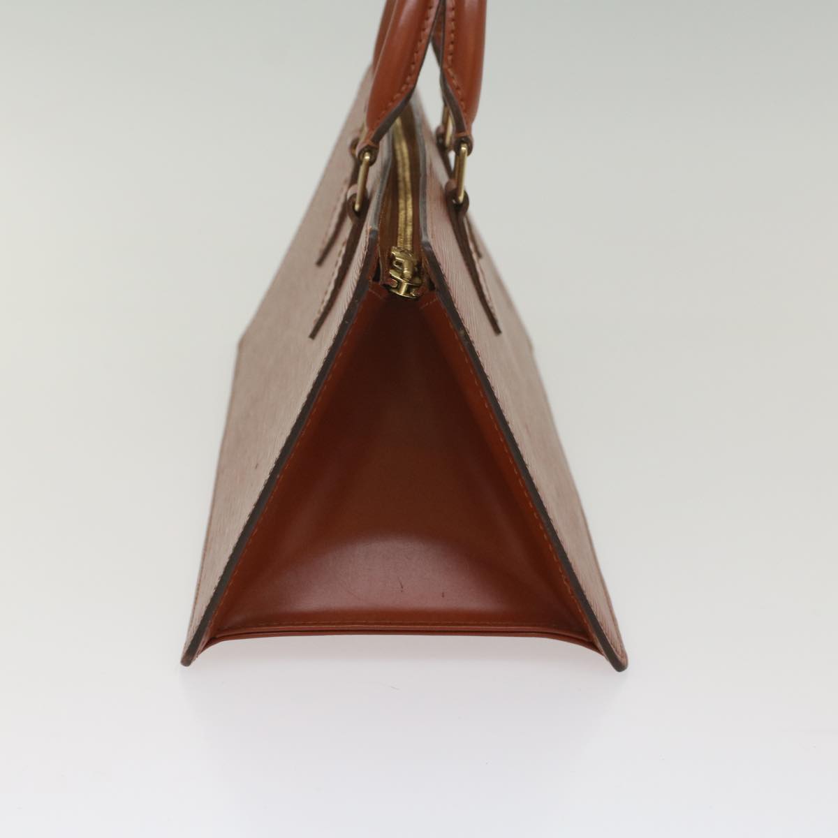LOUIS VUITTON Epi Sac Triangle Hand Bag Brown M52093 LV 55553