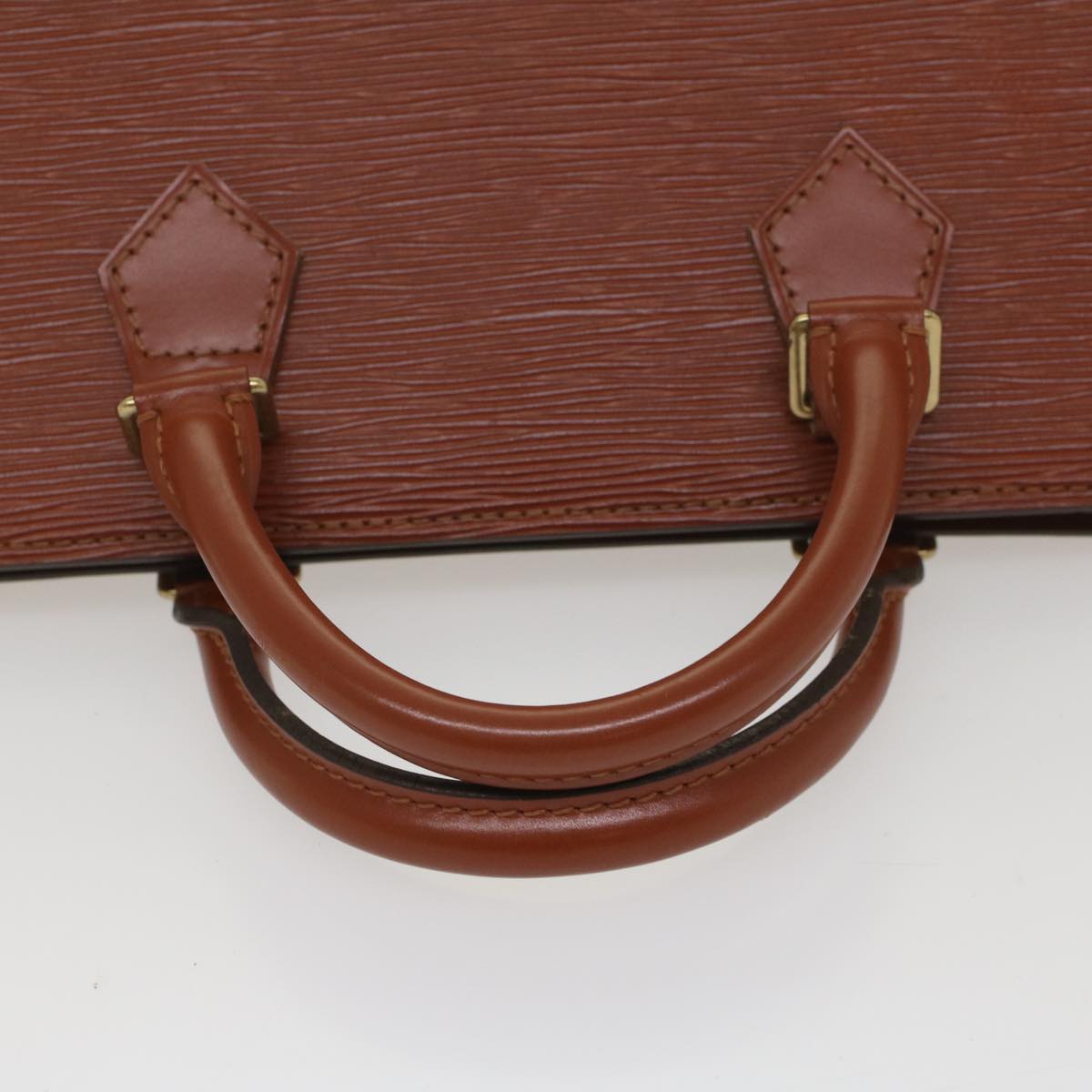 LOUIS VUITTON Epi Sac Triangle Hand Bag Brown M52093 LV 55553