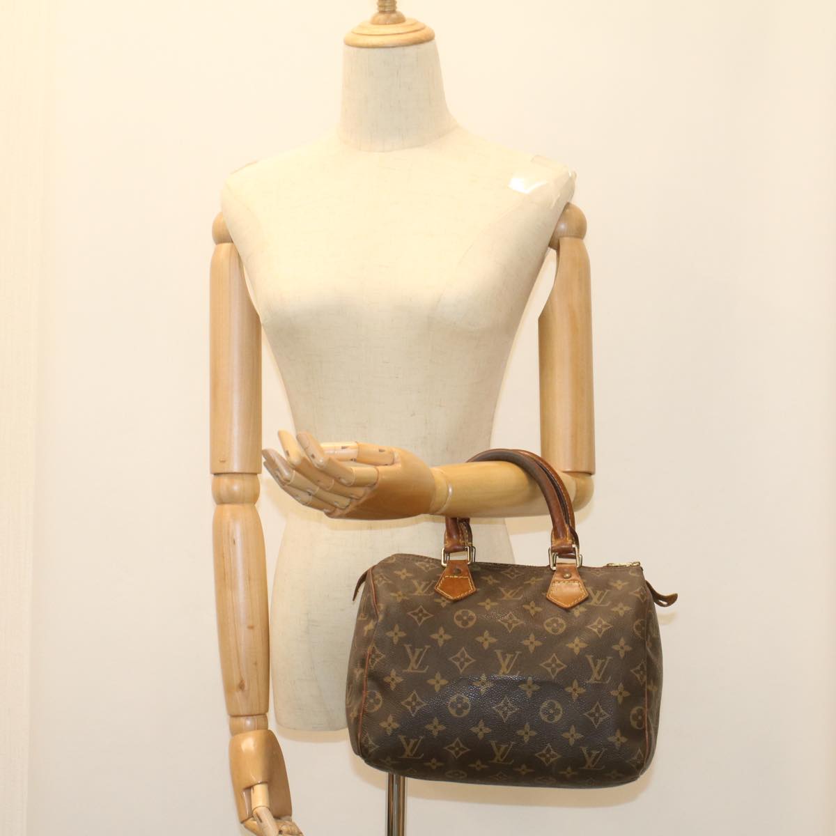 LOUIS VUITTON Monogram Speedy 25 Hand Bag M41528 LV 55565
