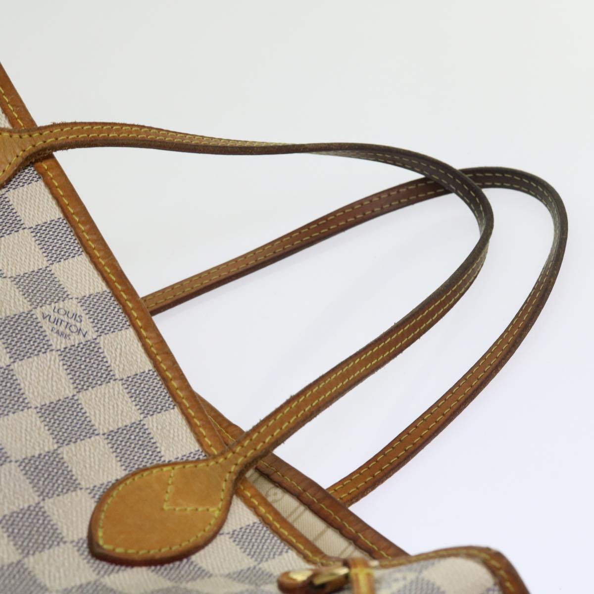 LOUIS VUITTON Damier Azur Neverfull PM Tote Bag N41362 LV 55573