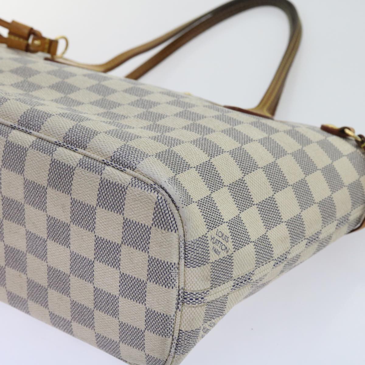 LOUIS VUITTON Damier Azur Neverfull PM Tote Bag N41362 LV 55573