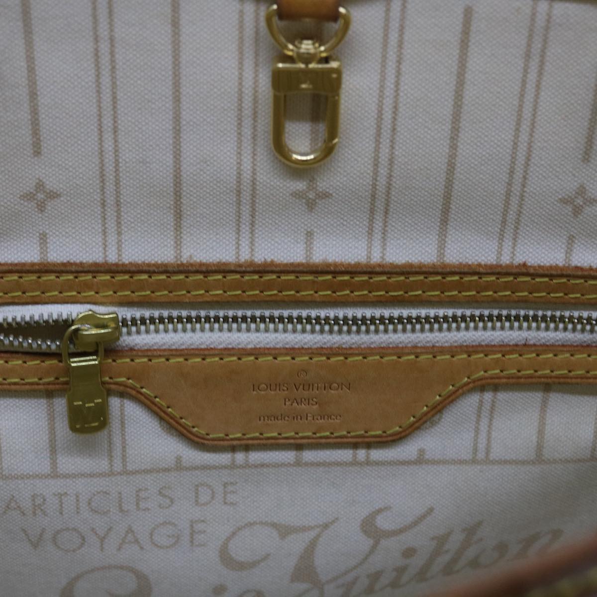 LOUIS VUITTON Damier Azur Neverfull PM Tote Bag N41362 LV 55573