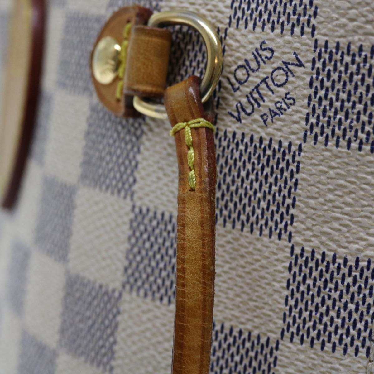LOUIS VUITTON Damier Azur Neverfull PM Tote Bag N41362 LV 55573