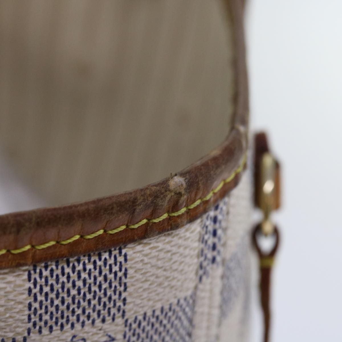 LOUIS VUITTON Damier Azur Neverfull PM Tote Bag N41362 LV 55573