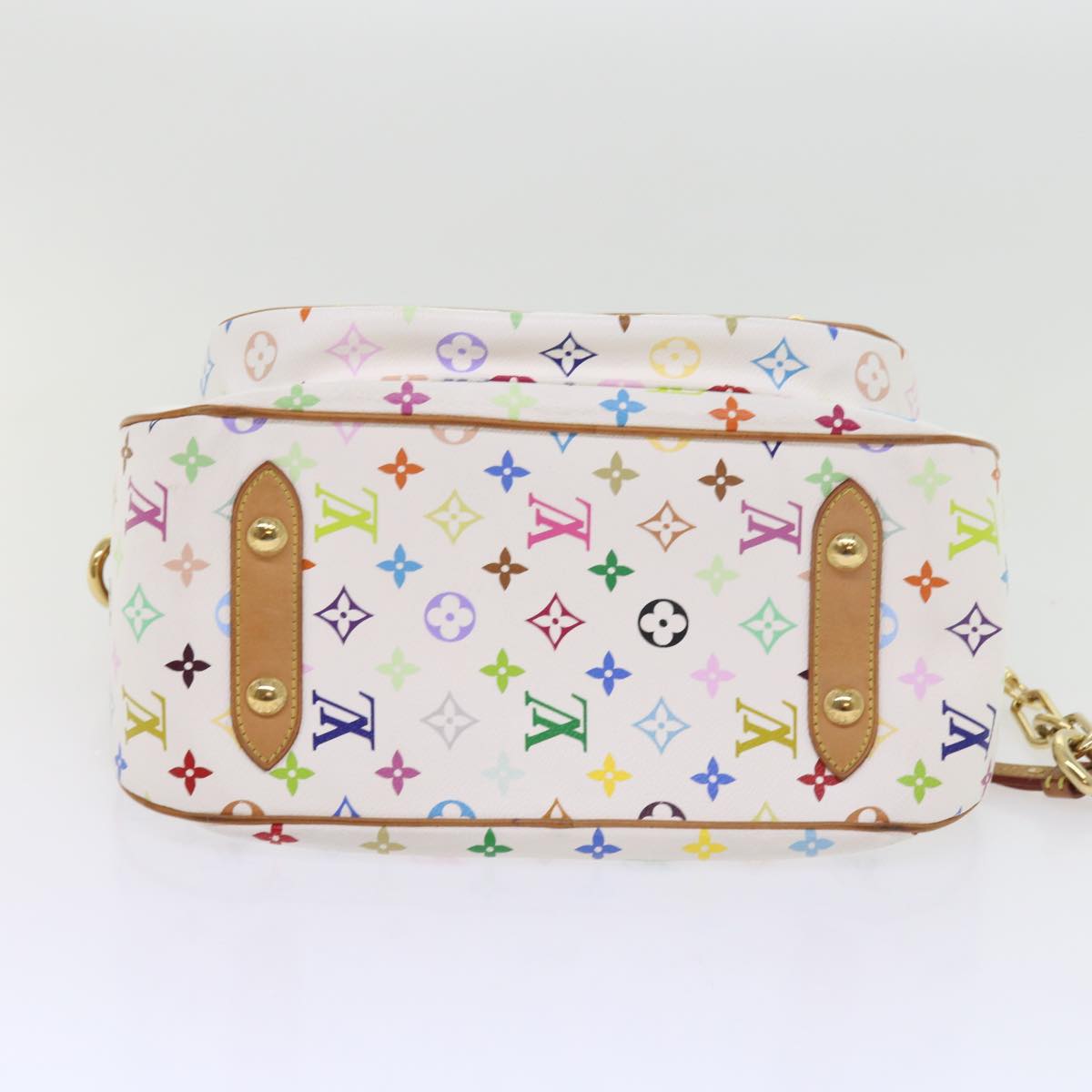 LOUIS VUITTON Monogram Multicolor Rita Hand Bag 2way White M40125 LV 55579A