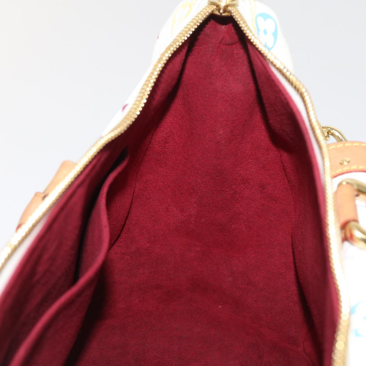 LOUIS VUITTON Monogram Multicolor Rita Hand Bag 2way White M40125 LV 55579A