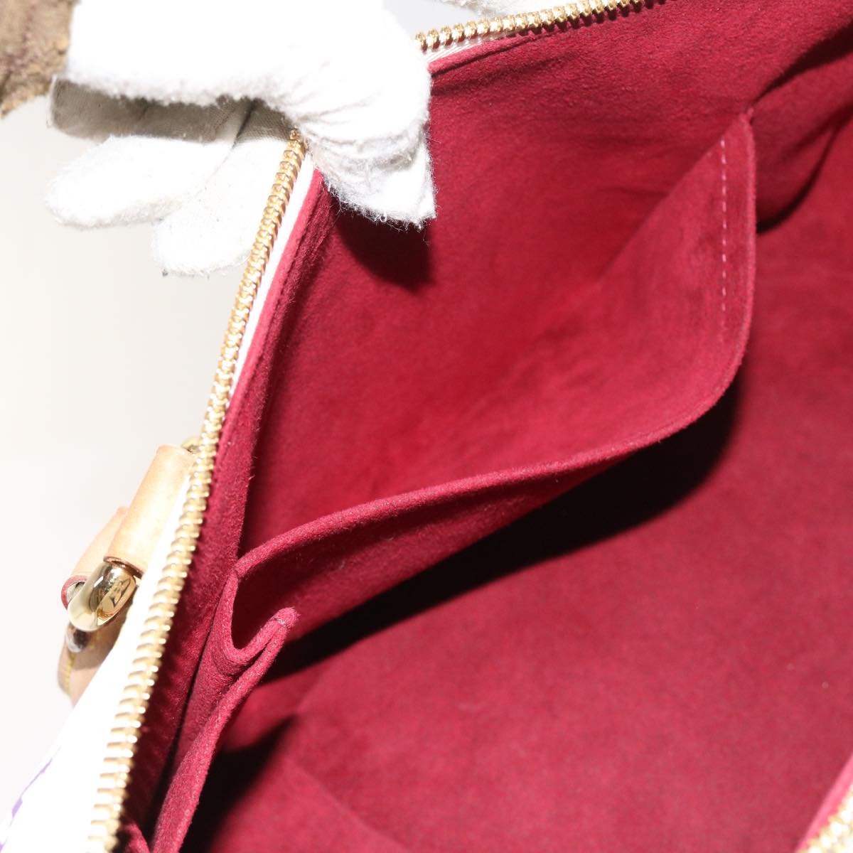 LOUIS VUITTON Monogram Multicolor Rita Hand Bag 2way White M40125 LV 55579A