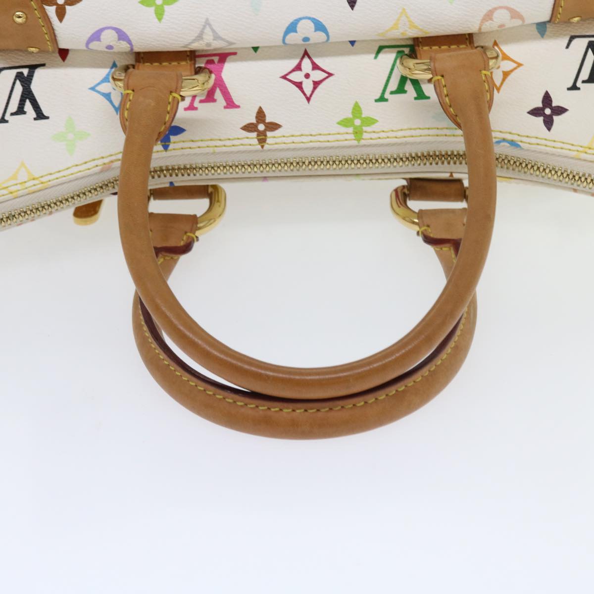 LOUIS VUITTON Monogram Multicolor Rita Hand Bag 2way White M40125 LV 55579A