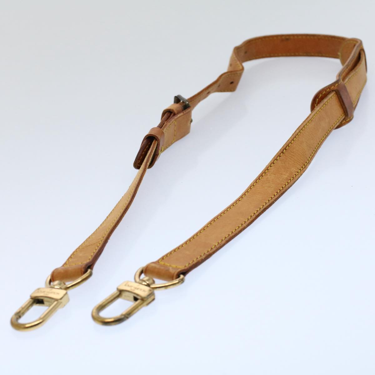 LOUIS VUITTON Adjustable Shoulder Strap Leather 32.7""-40.2"" Beige 55584