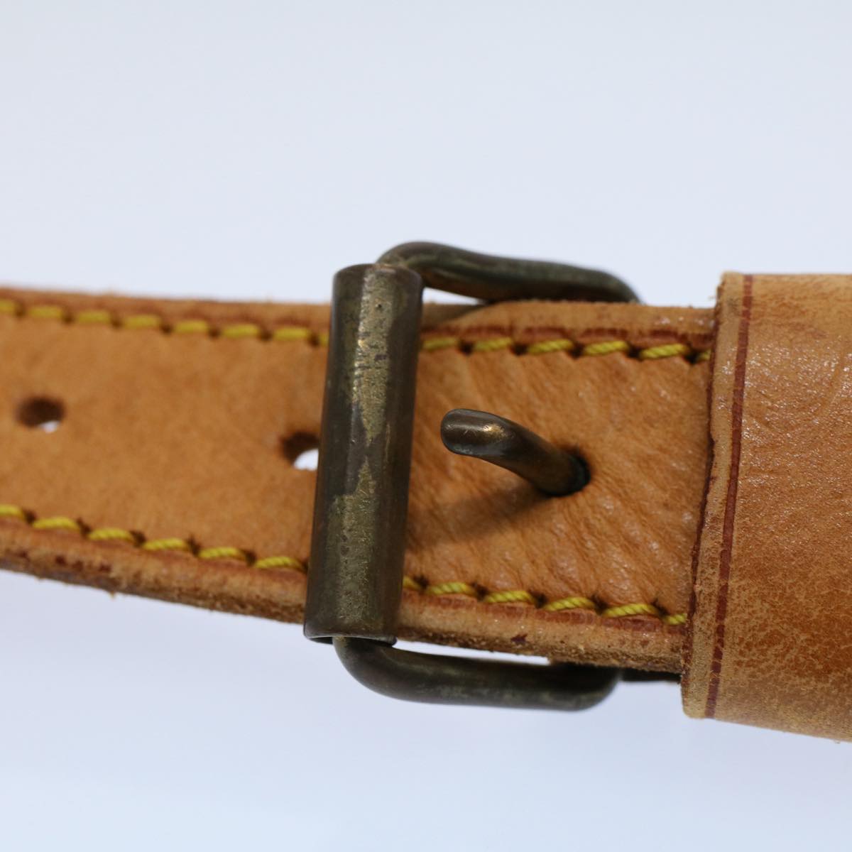 LOUIS VUITTON Adjustable Shoulder Strap Leather 32.7""-40.2"" Beige 55584