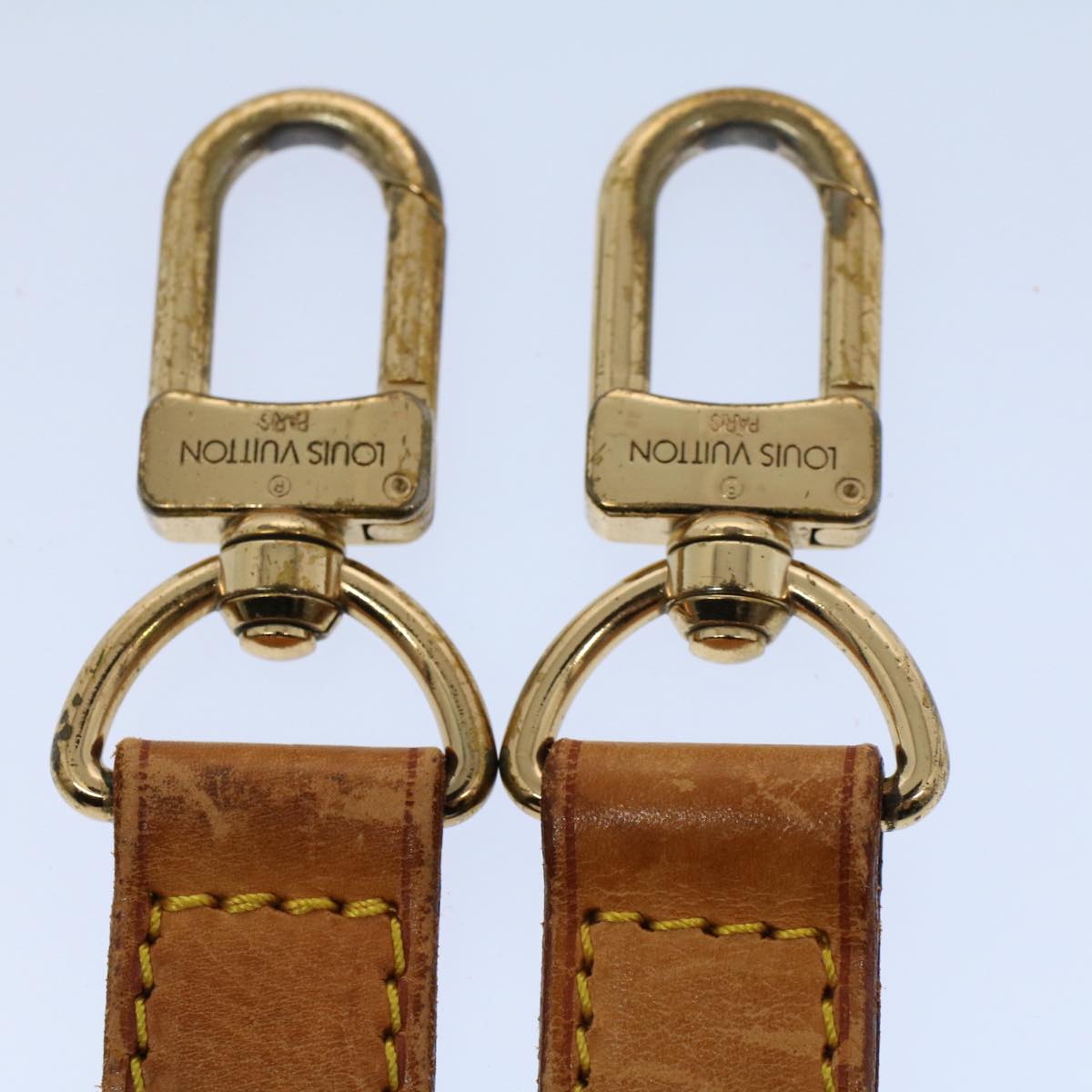 LOUIS VUITTON Adjustable Shoulder Strap Leather 32.7""-40.2"" Beige 55584