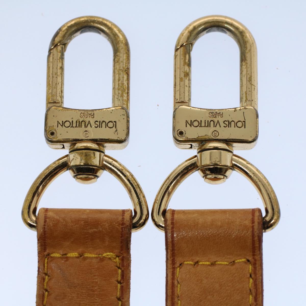 LOUIS VUITTON Adjustable Shoulder Strap Leather 32.7""-40.2"" Beige 55584