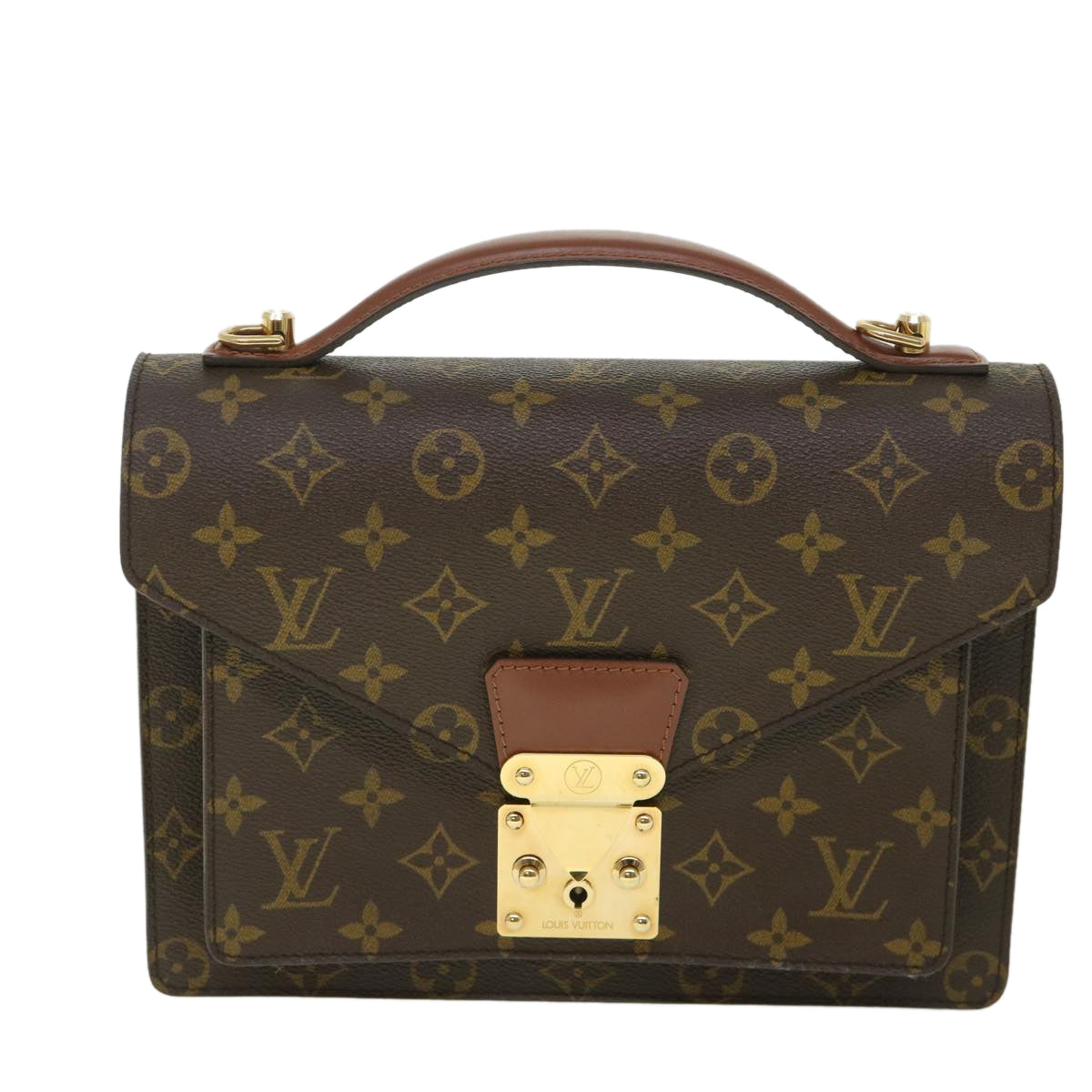 LOUIS VUITTON Monogram Monceau 26 Hand Bag 2way M51187 LV 55594