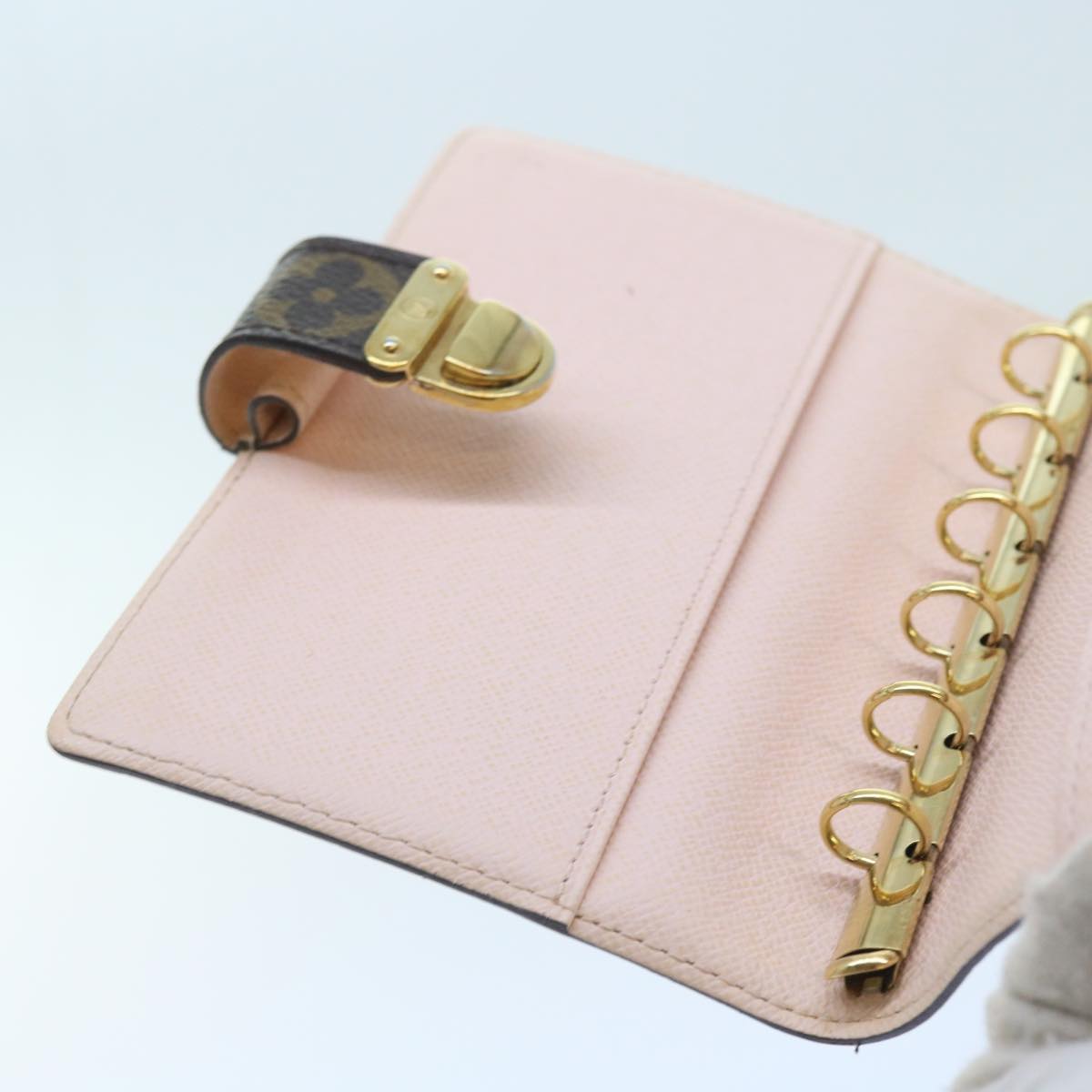 LOUIS VUITTON Monogram Agenda Koala PM Day Planner Cover Pink R21013 55596