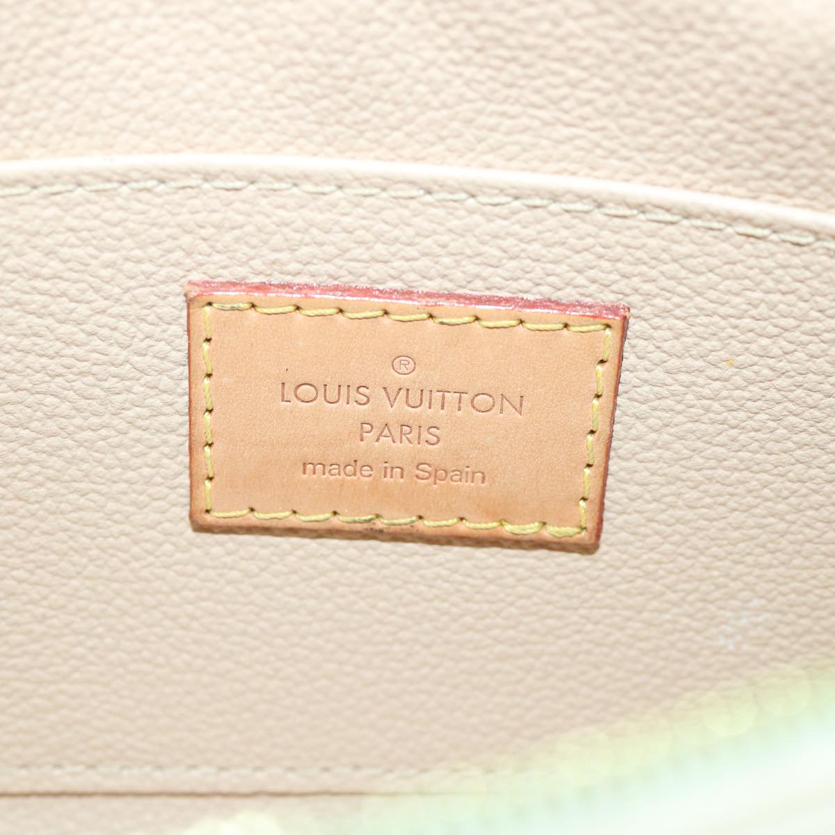 LOUIS VUITTON Damier Azur Pochette Cosmetic PM Pouch N60024 LV 55602