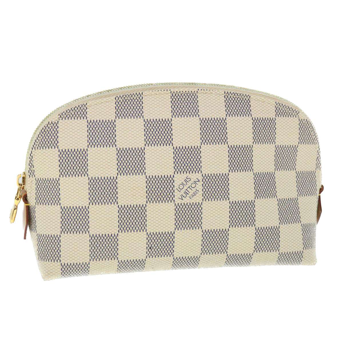 LOUIS VUITTON Damier Azur Pochette Cosmetic PM Pouch N60024 LV 55602