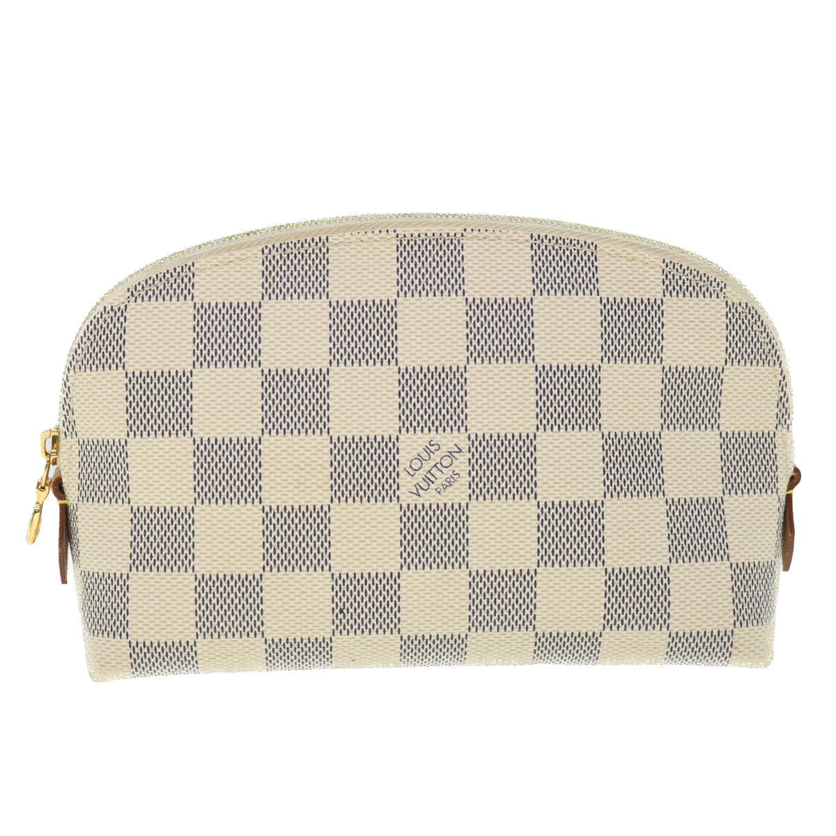 LOUIS VUITTON Damier Azur Pochette Cosmetic PM Pouch N60024 LV 55602
