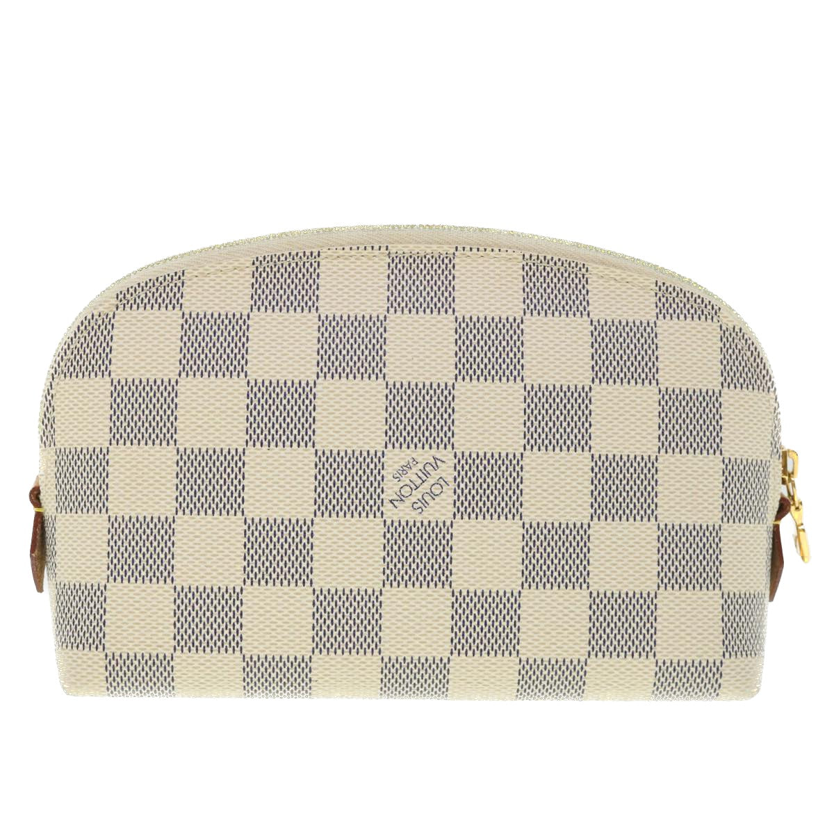 LOUIS VUITTON Damier Azur Pochette Cosmetic PM Pouch N60024 LV 55602