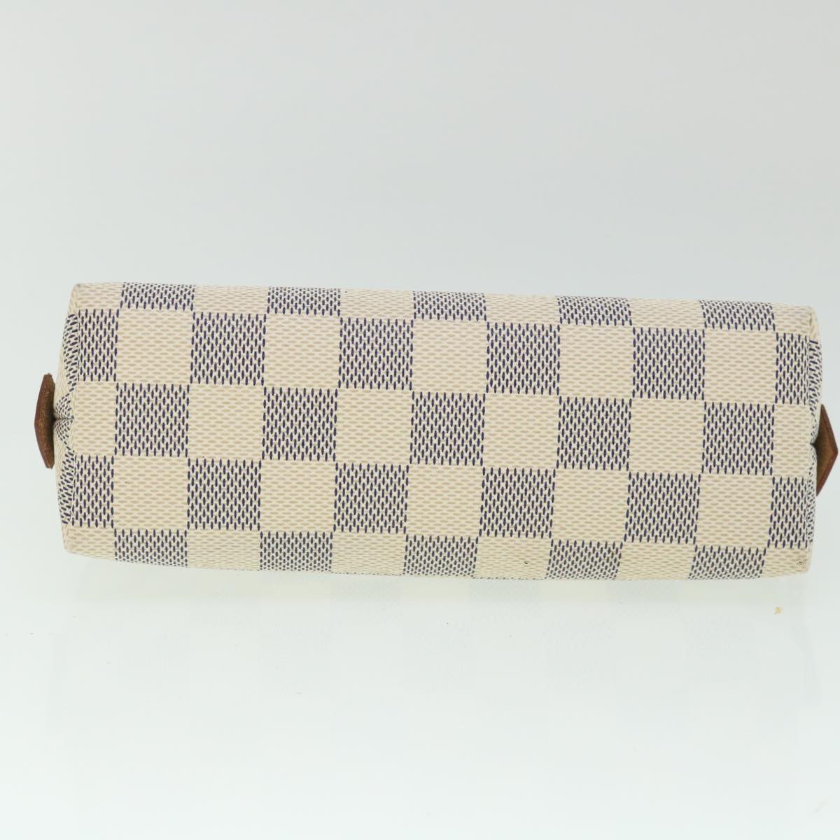 LOUIS VUITTON Damier Azur Pochette Cosmetic PM Pouch N60024 LV 55602