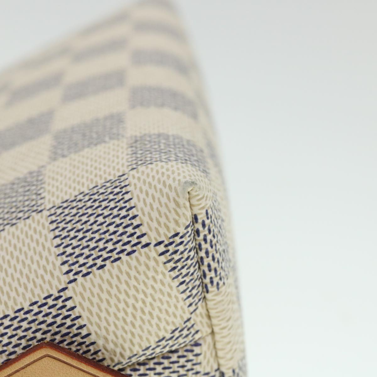 LOUIS VUITTON Damier Azur Pochette Cosmetic PM Pouch N60024 LV 55602