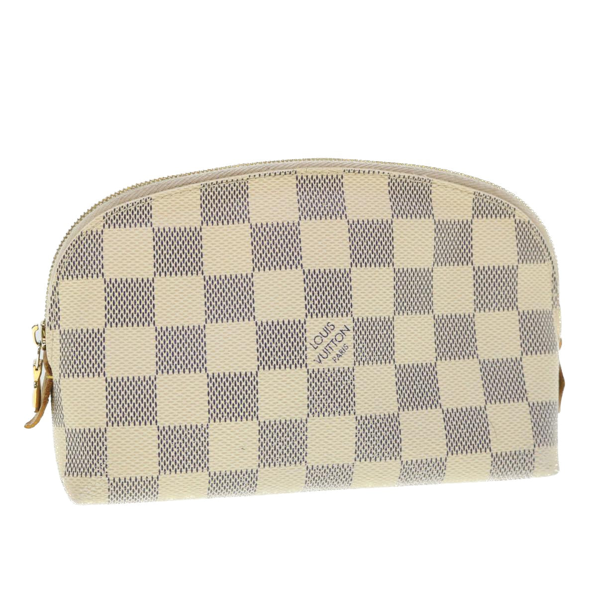 LOUIS VUITTON Damier Azur Pochette Cosmetic PM Pouch N60024 LV 55603