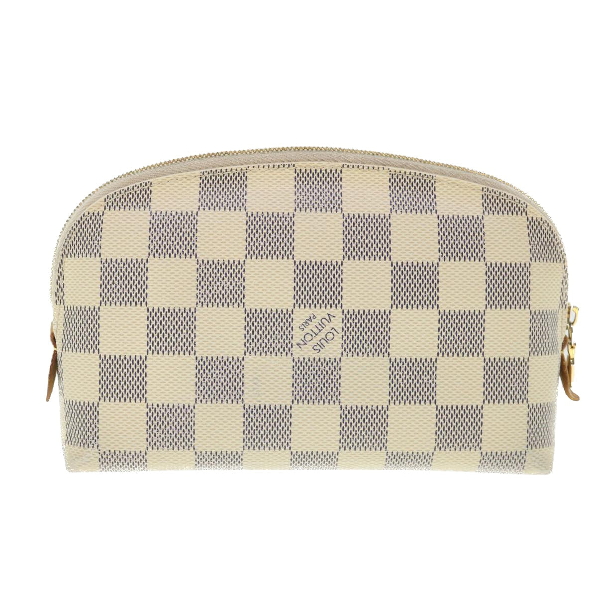 LOUIS VUITTON Damier Azur Pochette Cosmetic PM Pouch N60024 LV 55603