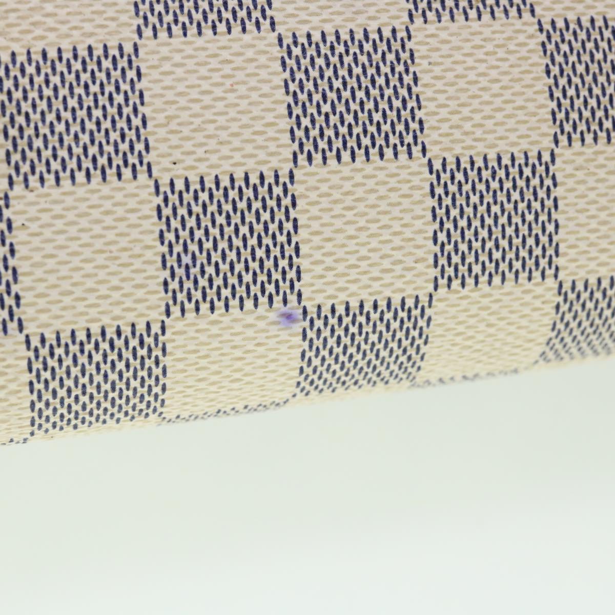 LOUIS VUITTON Damier Azur Pochette Cosmetic PM Pouch N60024 LV 55604