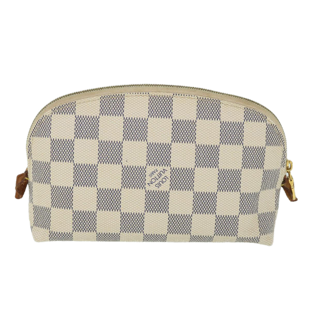 LOUIS VUITTON Damier Azur Pochette Cosmetic PM Pouch N60024 LV 55604