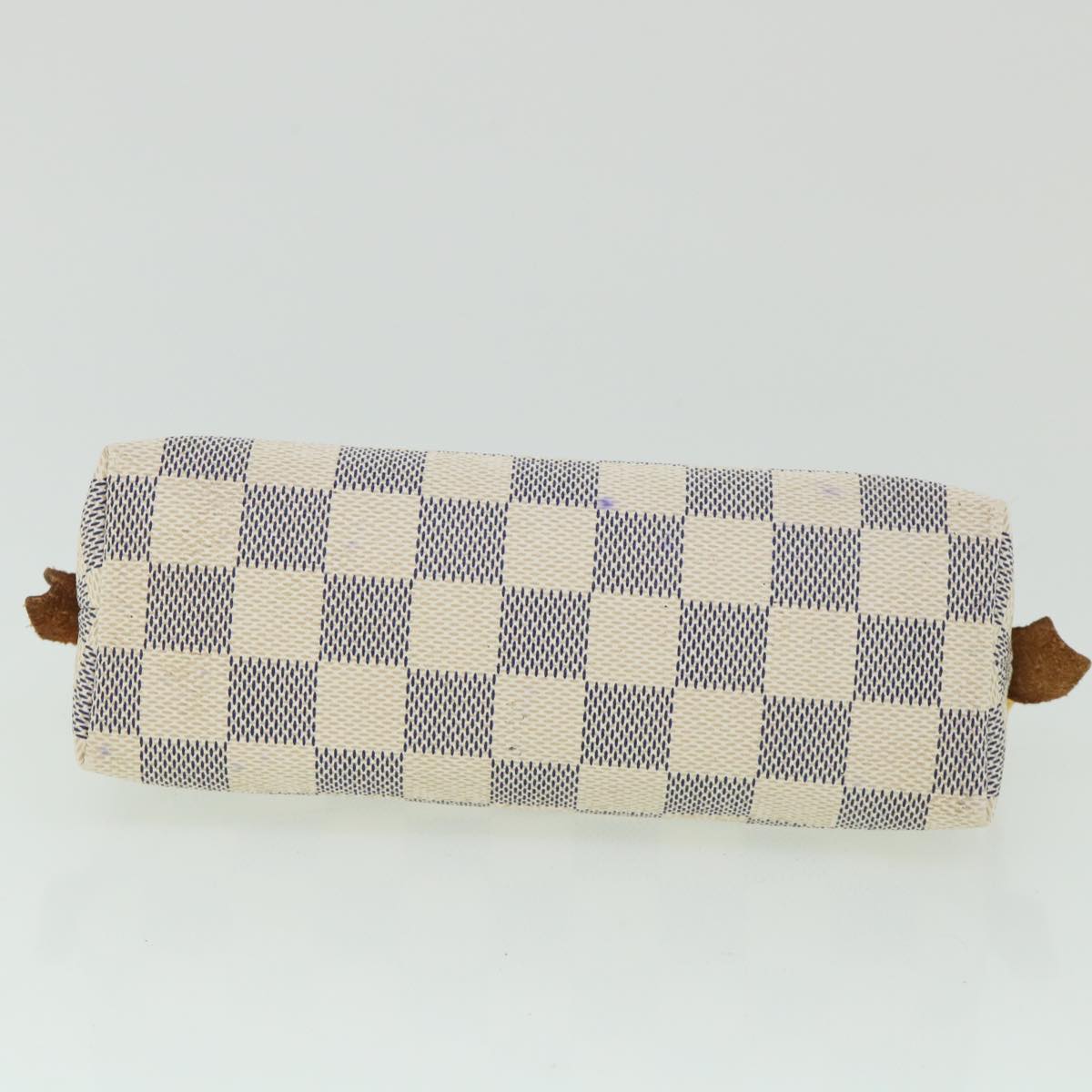 LOUIS VUITTON Damier Azur Pochette Cosmetic PM Pouch N60024 LV 55604
