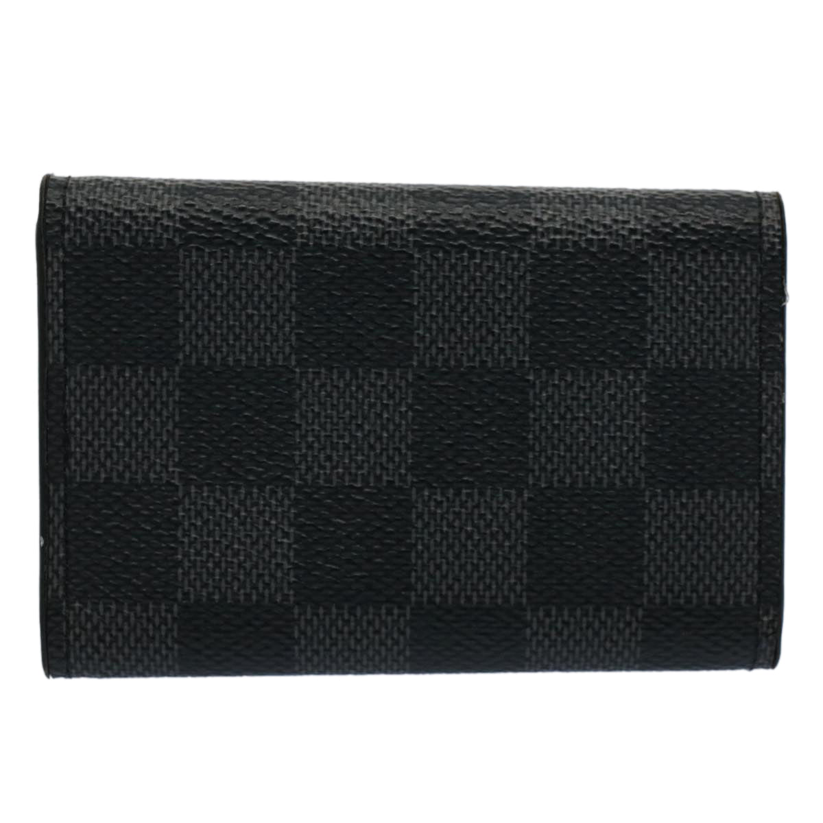 LOUIS VUITTON Damier Graphite Multi Cles 6 Key Case N62662 LV 55615