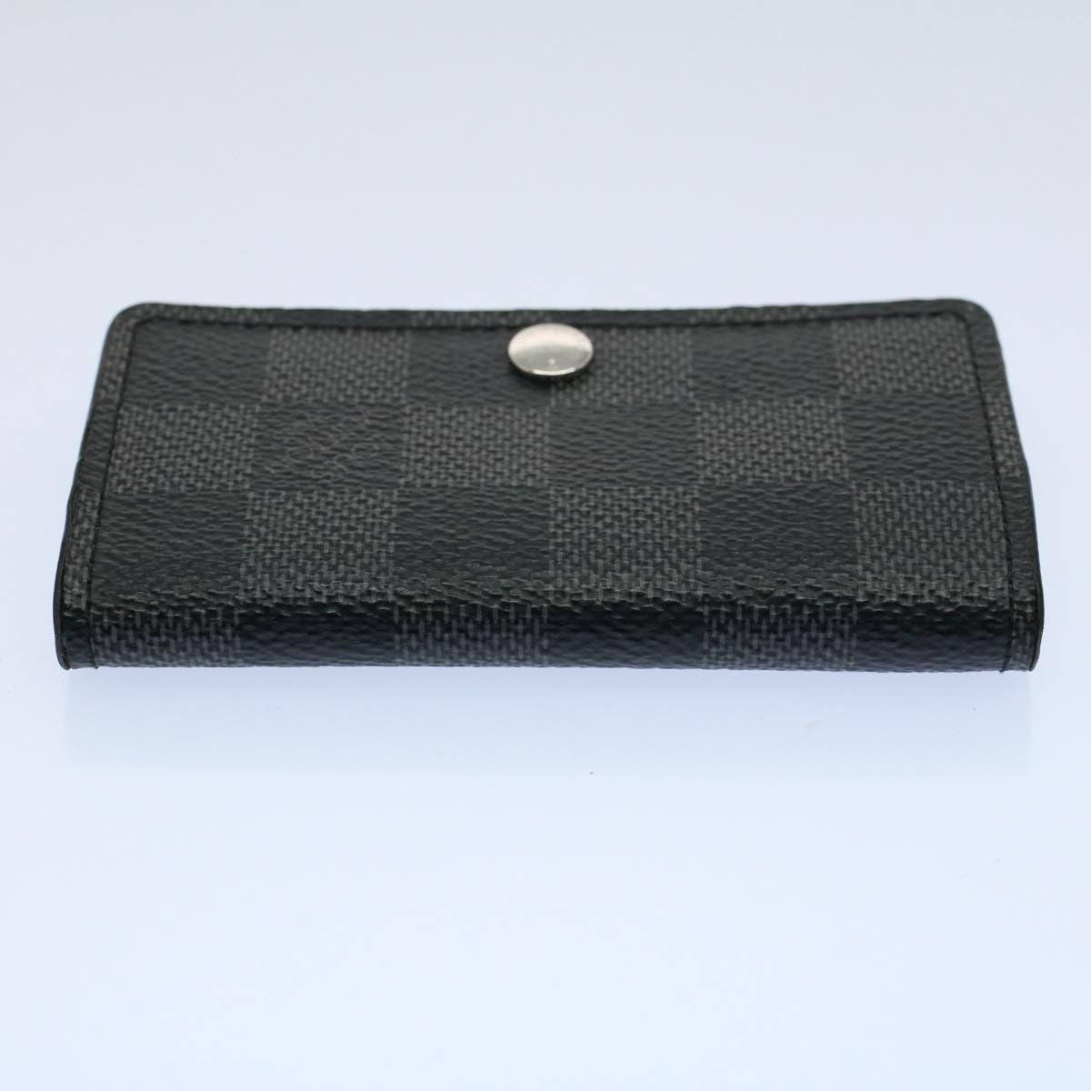 LOUIS VUITTON Damier Graphite Multi Cles 6 Key Case N62662 LV 55615