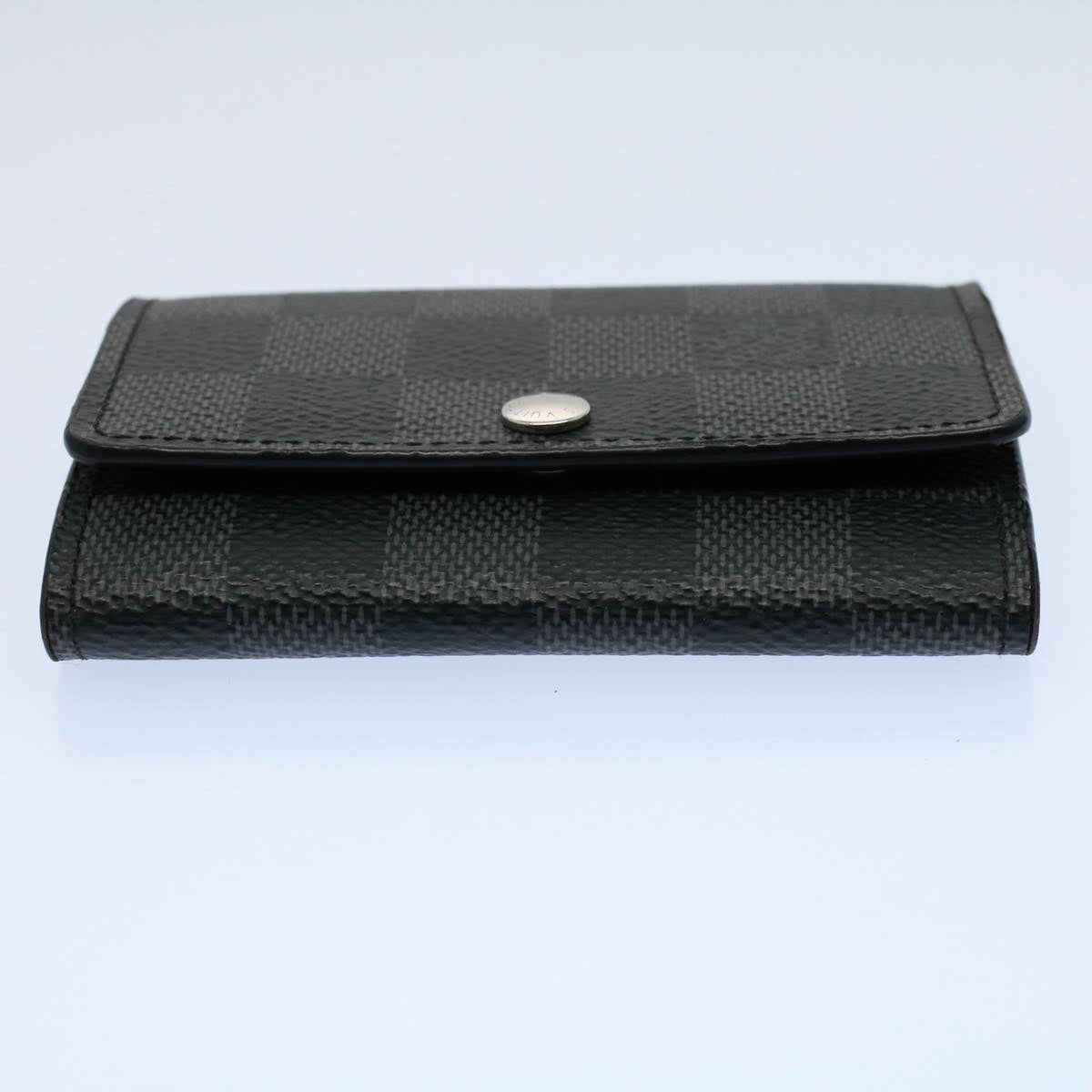 LOUIS VUITTON Damier Graphite Multi Cles 6 Key Case N62662 LV 55615